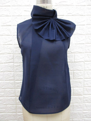 Exaggerated Bow Sleeveless Top
