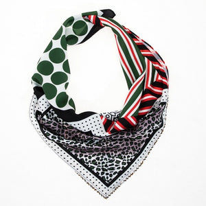 Mixed Prints Silky Scarf