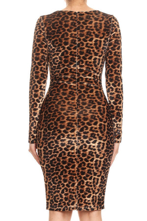 Leopard Print Bodycon Dress