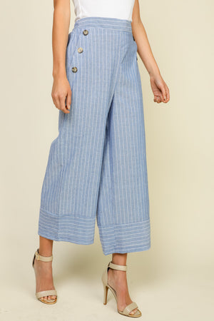 Highwaist Gaucho Pant With Buttons