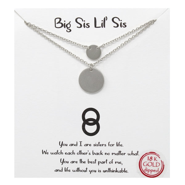 Big Sis Little Sis Carded Necklace