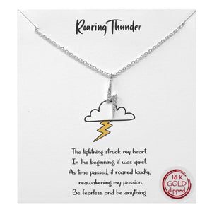 Roaring Thunder Carded Necklace