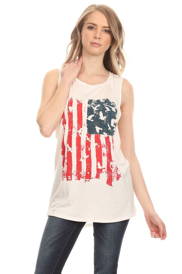 American flag graphic Tank