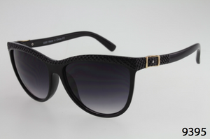 Oval Textured Frame Sunglasses