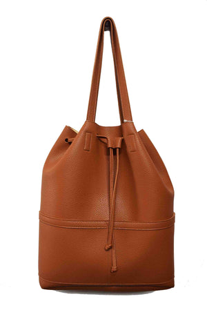 BUCKET BAG WITH FRONT POCKETS