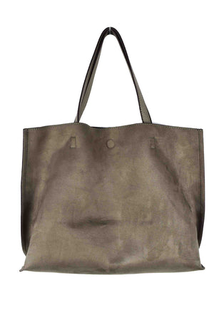 Reversible Tote With Faux Suede Front