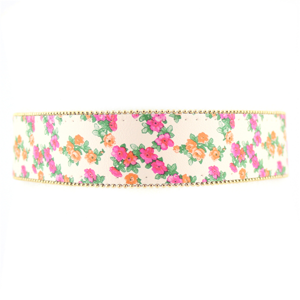 Sprign Flowers Faux Leather Choker