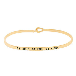 "Be True Be You Be Kind" Message Bracelet