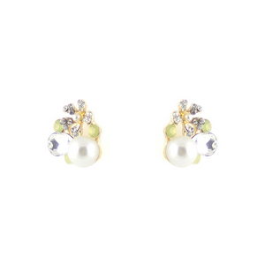 Freeform Flower & Pear Earrings