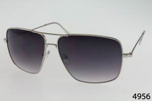 Double Bar Metal Aviator Sunglasses