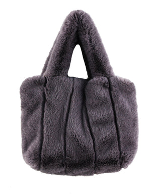 Faux Fur Fluffy Tote With Strap