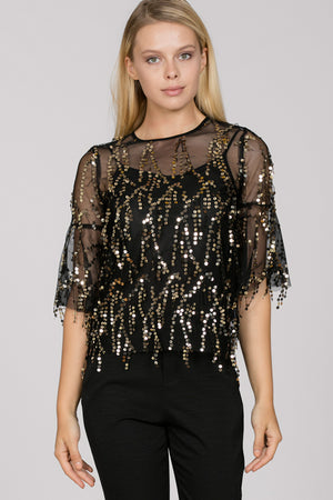 Raining Sequins Party Top