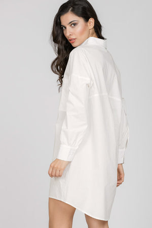 Shirt Dress With Side Lacing