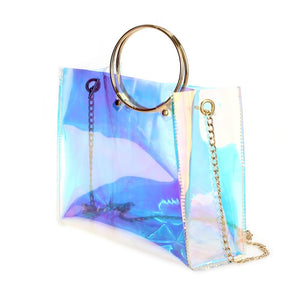 Iridescent Ring Satchel (with chain)