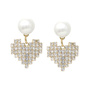 Pearl with Diamond Chandelier ERs