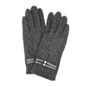 Double Band Diamond Fitted Gloves