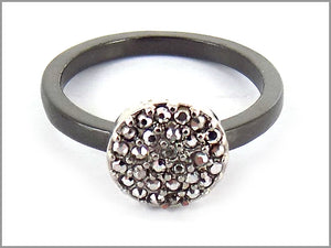 PAVE DROPLET RING