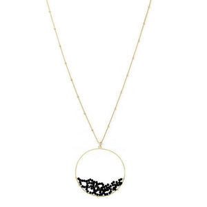 Floating Beads Circle Necklace