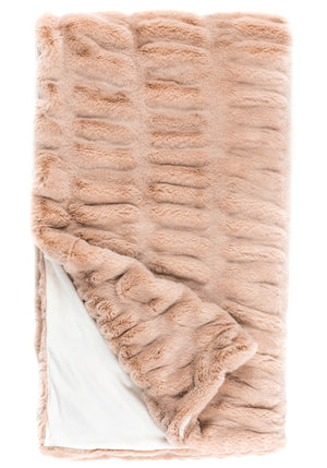 Couture Faux Fur Throw Blanket