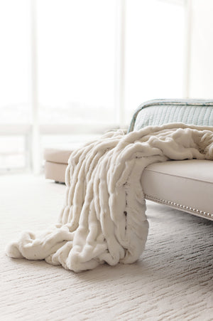 Couture Faux Fur Throw Blanket