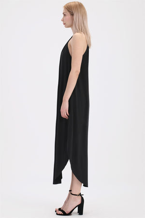 Rouched Halter Maxi Dress