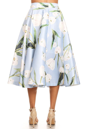 Fit & Flare Tulips Skirt