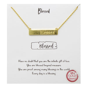 Blessed Carded Necklace