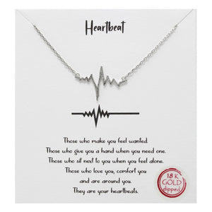 Heartbeat Carded Necklace
