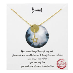Star Bound Carded Necklace