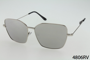 Rectangular Metal Frame Sunglasses