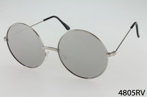 Flat Lens Round Sunglasses