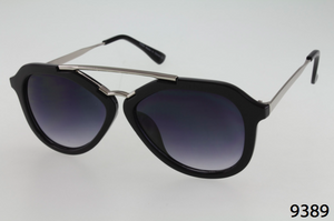 Mixed Plastic & Metal Aviator Sunglasses
