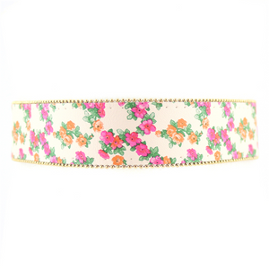 Sprign Flowers Faux Leather Choker