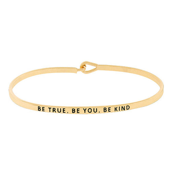 "Be True Be You Be Kind" Message Bracelet