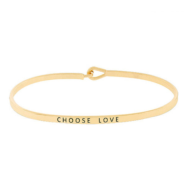 "Choose Love" Message Bracelet