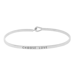 "Choose Love" Message Bracelet