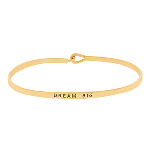 "Dream Big" Message Bracelet