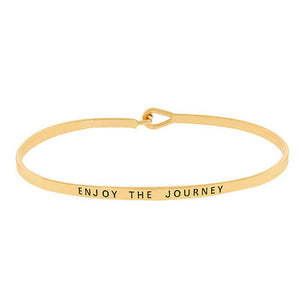 "Enjoy the Journey" Message Bracelet