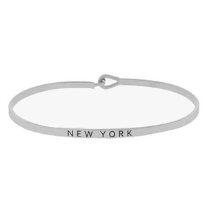 "New York" Message Bracelet