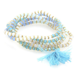 Dual Crystal Wrap Bracelet/Necklace