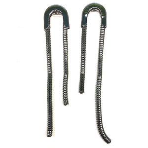 Deco Slinky Chain Earrings
