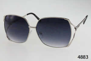 Metal Frame Split Temple Sunglasses