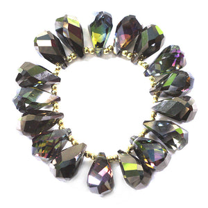 Diamond Cut Jewel Drops Bracelet