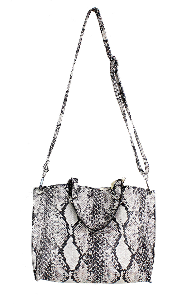 Snake Tote with Mini Pouch
