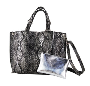 Snake Tote with Mini Pouch