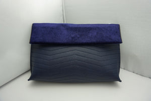 Chevron Quilted Foldover Clutch