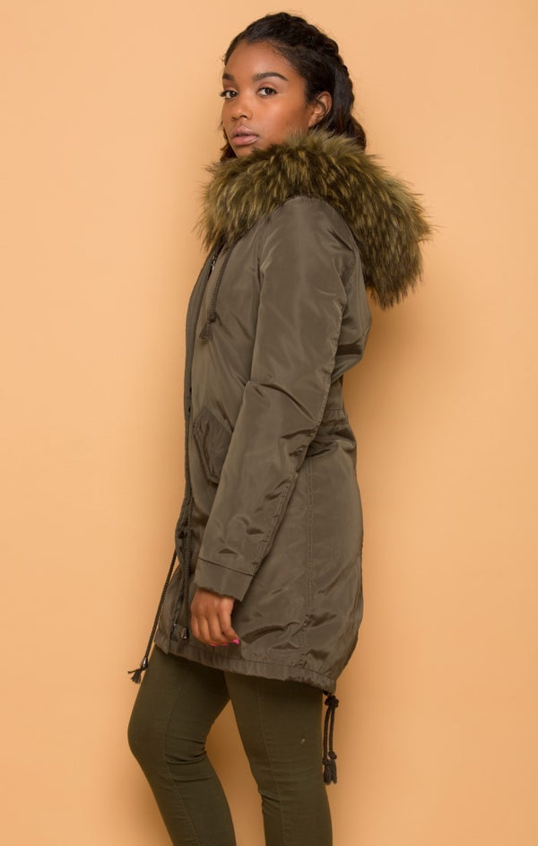 Oversized Faux Fur-lined Parka