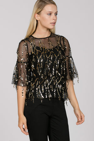 Raining Sequins Party Top