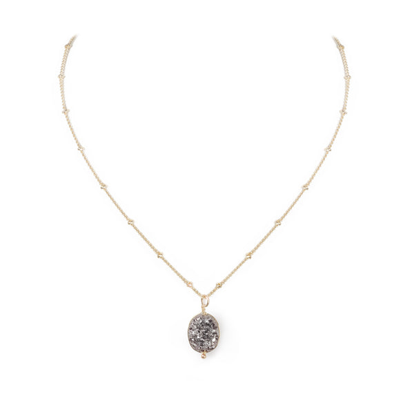 Druzed Mini Stone Necklace