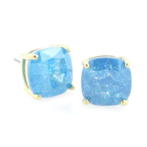 Frosted Jewels Square Stud